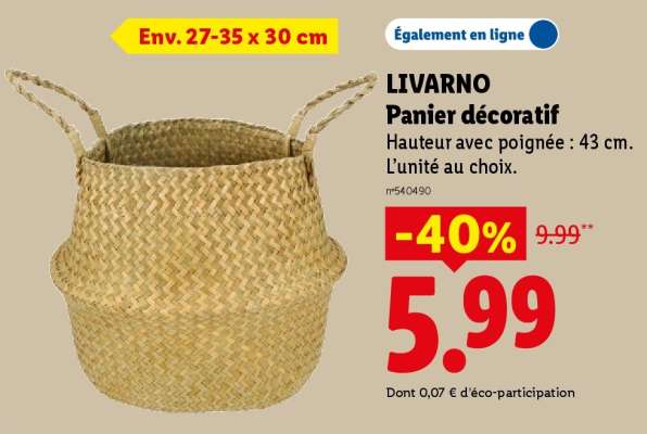LIVARNO Panier décoratif