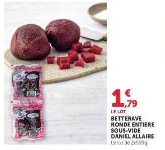 BETTERAVE RONDE ENTIERE SOUS-VIDE DANIEL ALLAIRE