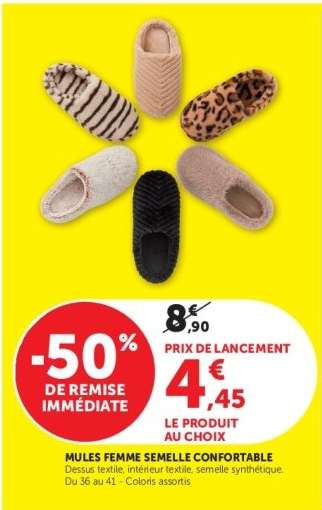 Mules Femme Semelle Confortable