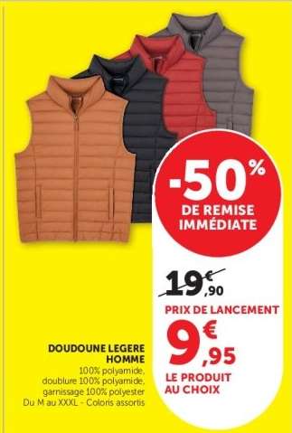 Doudoune légère homme