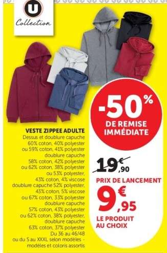 Veste Zippee Adulte