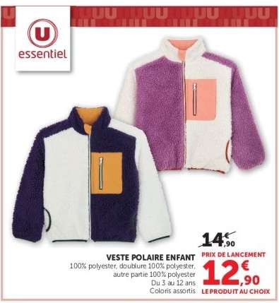 Veste polaire enfant