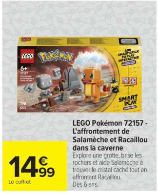 LEGO Pokémon 72157 - L'affrontement de Salamèche et Racaillou dans la caverne
