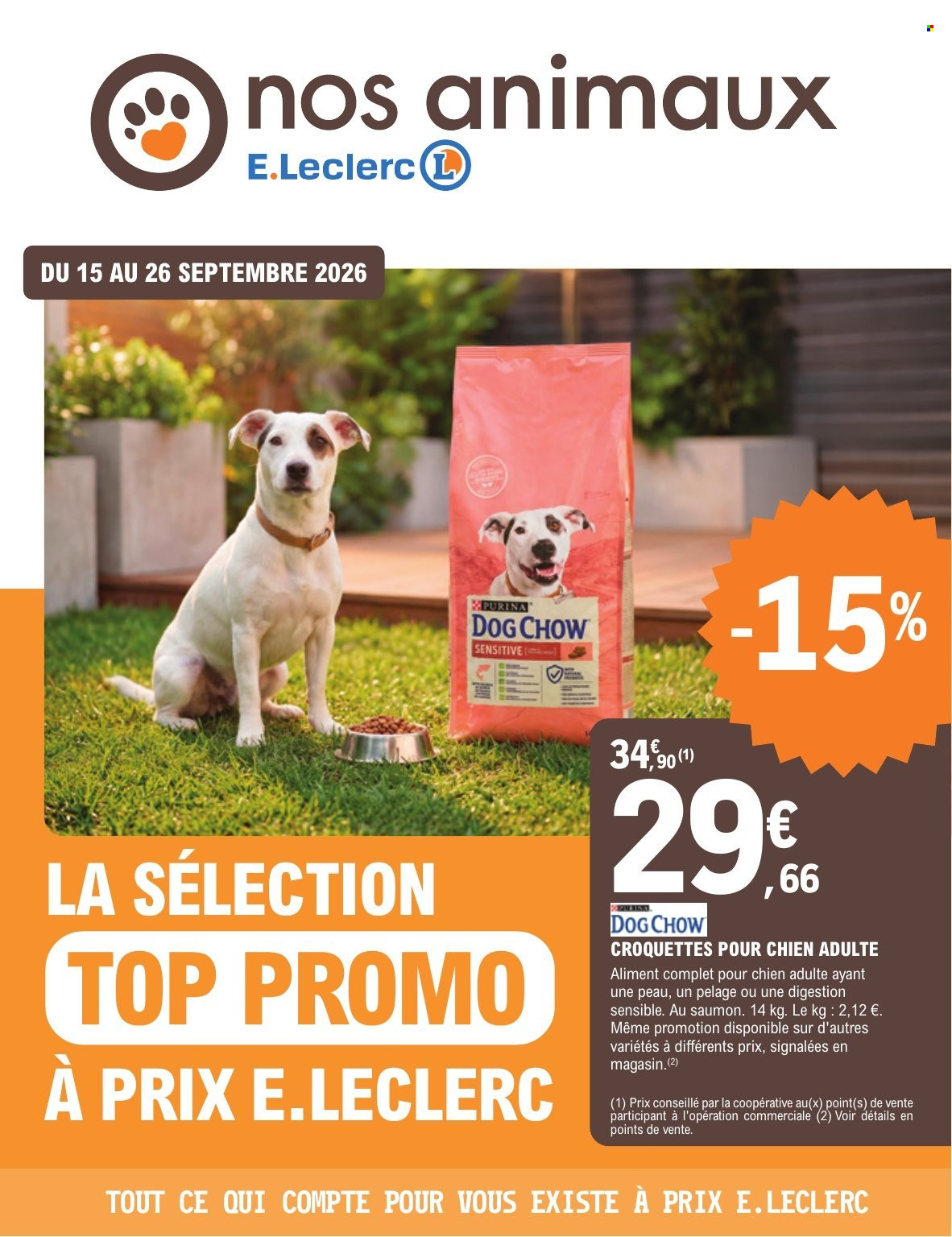 Catalogue E.Leclerc - 15.09.2026 - 26.09.2026. Page 1