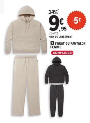SWEAT OU PANTALON FEMME