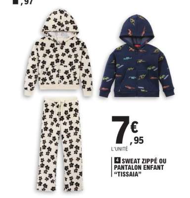 Sweat zippé ou pantalon enfant 'TISSAIA'
