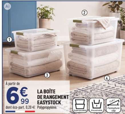 LA BOÎTE DE RANGEMENT EASYSTOCK