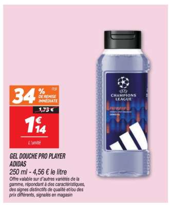 GEL DOUCHE PRO PLAYER ADIDAS