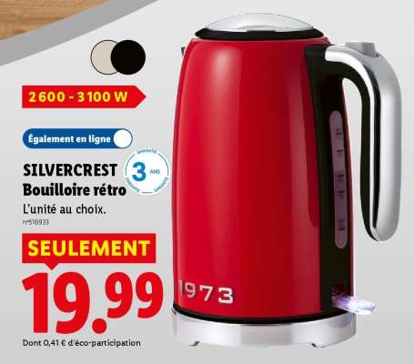 SILVERCREST Bouilloire rétro