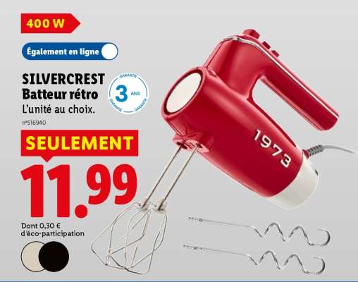 SILVERCREST Batteur rétro