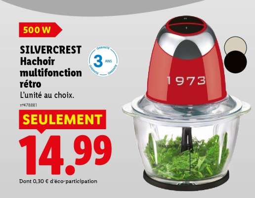 SILVERCREST Hachoir multifonction rétro