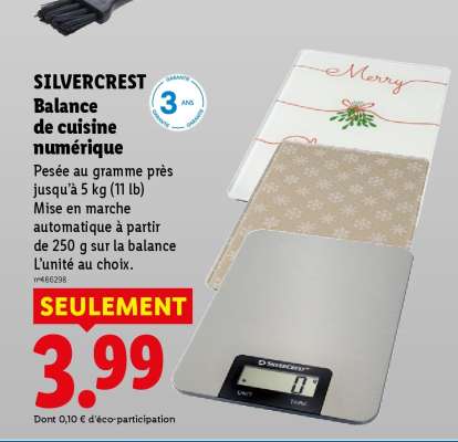 SILVERCREST Balance de cuisine numérique