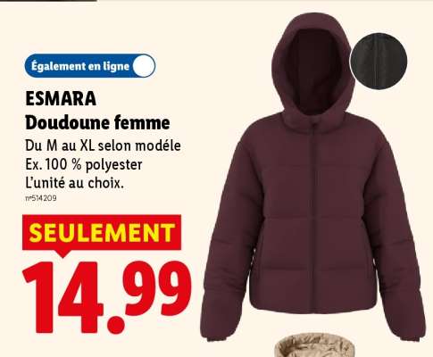 ESMARA Doudoune femme