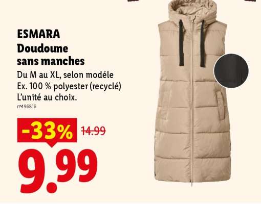 ESMARA Doudoune sans manches