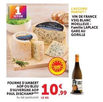Fourme d'Ambert AOP ou Bleu d'Auvergne AOP Paul Dischamp