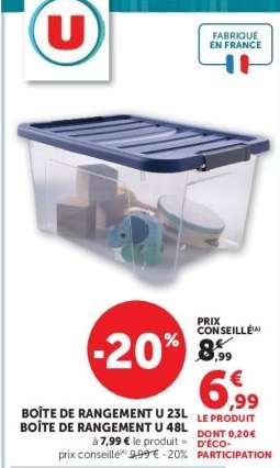 BOÎTE DE RANGEMENT U 23L / 48L