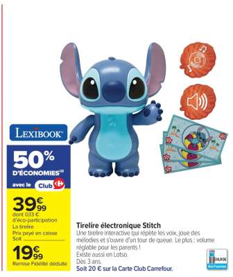 Tirelire électronique Stitch