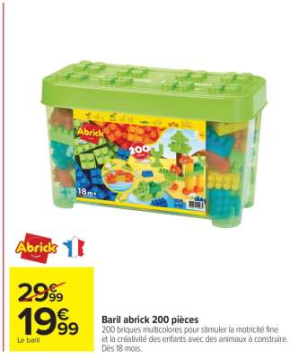 Baril abrick 200 pièces