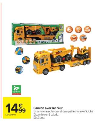 Camion avec lanceur