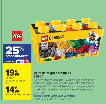 Boîte de briques créatives LEGO