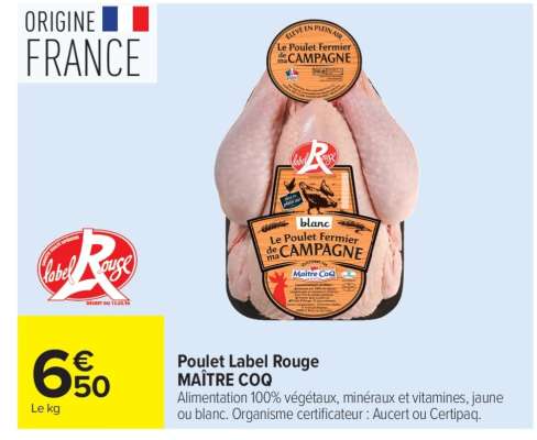 Poulet Label Rouge MAÎTRE COQ