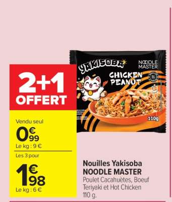 Nouilles Yakisoba NOODLE MASTER