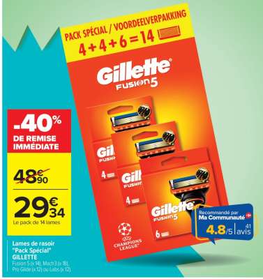 Gillette Fusion5 Pack Spécial