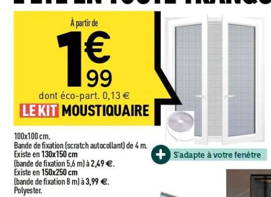 LE KIT MOUSTIQUAIRE