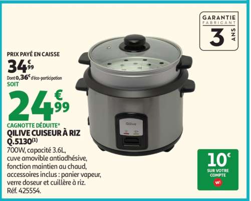 QILIVE CUISEUR À RIZ Q.5130