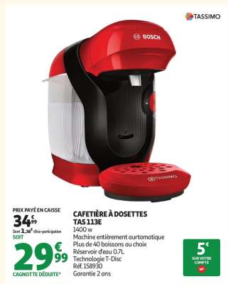 Cafetière à Dosettes TAS 113E