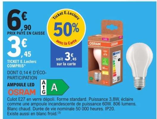 AMPOULE LED OSRAM