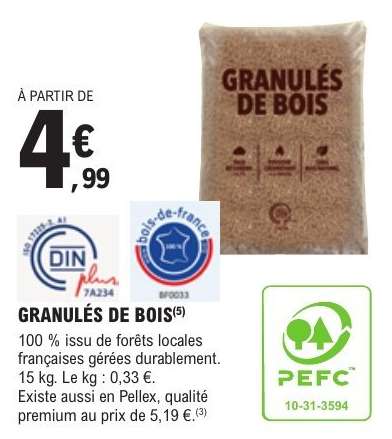 Granulés de bois
