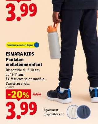 ESMARA KIDS Pantalon molletonné enfant