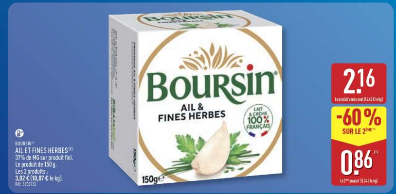 Boursin Ail et Fines Herbes
