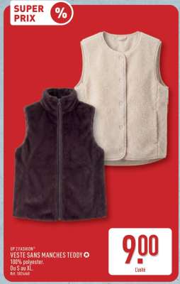 Veste sans manches Teddy