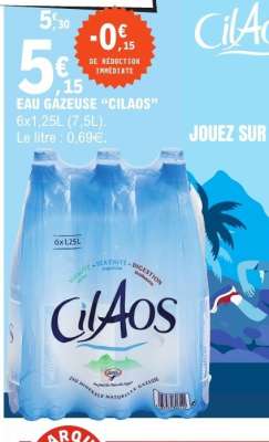 Eau gazeuse 'Cilaos'