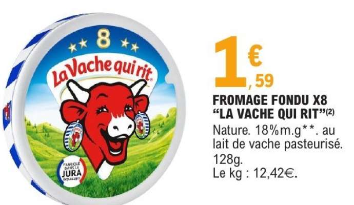 FROMAGE FONDU X8 'LA VACHE QUI RIT'