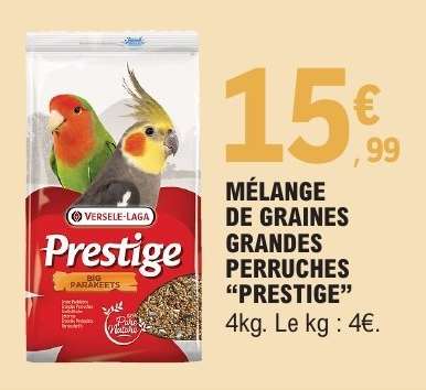 MÉLANGE DE GRAINES GRANDES PERRUCHES “PRESTIGE”