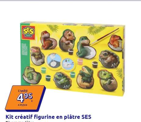 Kit créatif figurine en plâtre SES