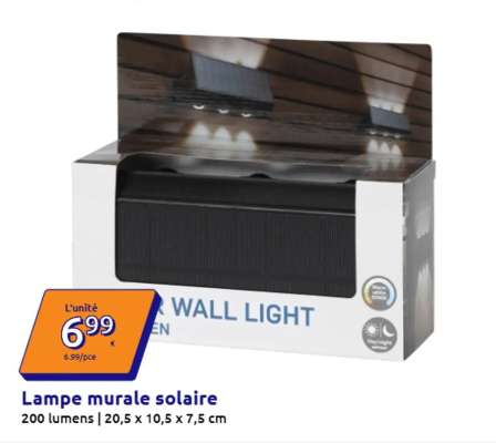 Lampe murale solaire