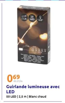 Guirlande lumineuse avec LED