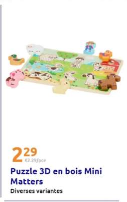 Puzzle 3D en bois Mini Matters