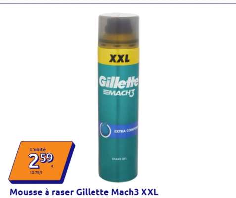 Mousse à raser Gillette Mach3 XXL