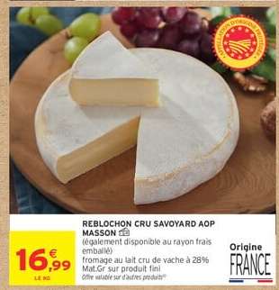 REBLOCHON CRU SAVOYARD AOP MASSON