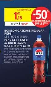 Boisson Gazeuse Regular Pepsi