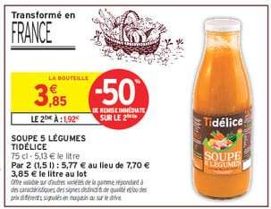 SOUPE 5 LÉGUMES TIDÉLICE