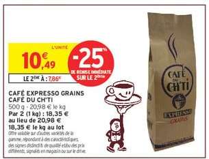 CAFÉ EXPRESSO GRAINS CAFÉ DU CH'TI