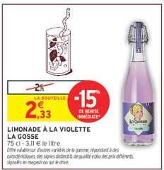 Limonade à la Violette La Gosse