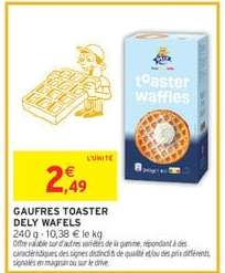 GAUFRES TOASTER DELY WAFELS