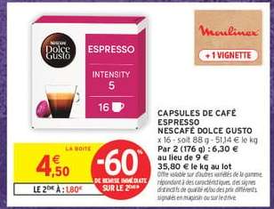 Capsules De Café Espresso Nescafé Dolce Gusto